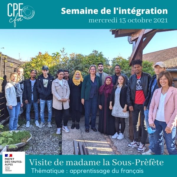 madame la sous prefete au CPE-cFA semaine integration 2021 madame la sous prefete au CPE-cFA semaine integration 2021
